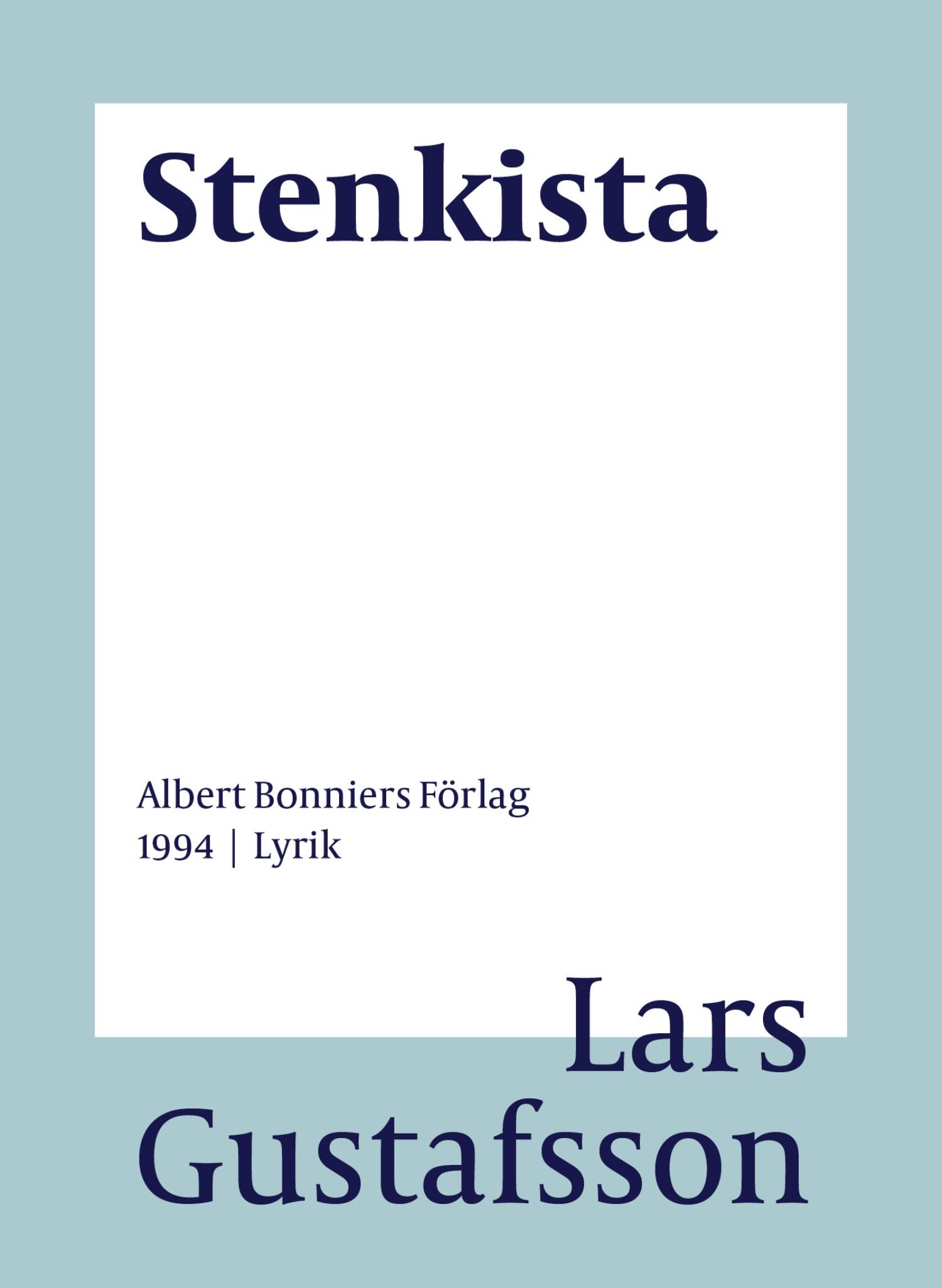 Stenkista : dikter