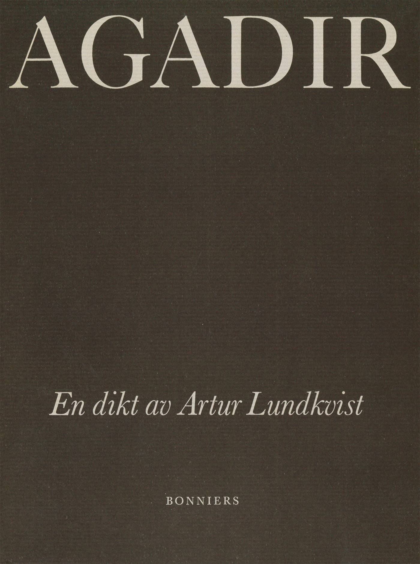 Agadir : en dikt