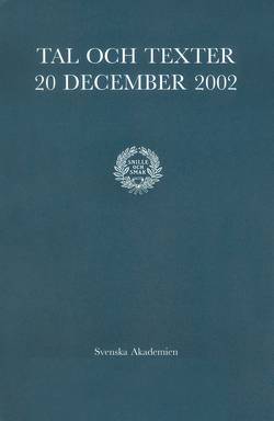 Tal och texter 20 december 2002
