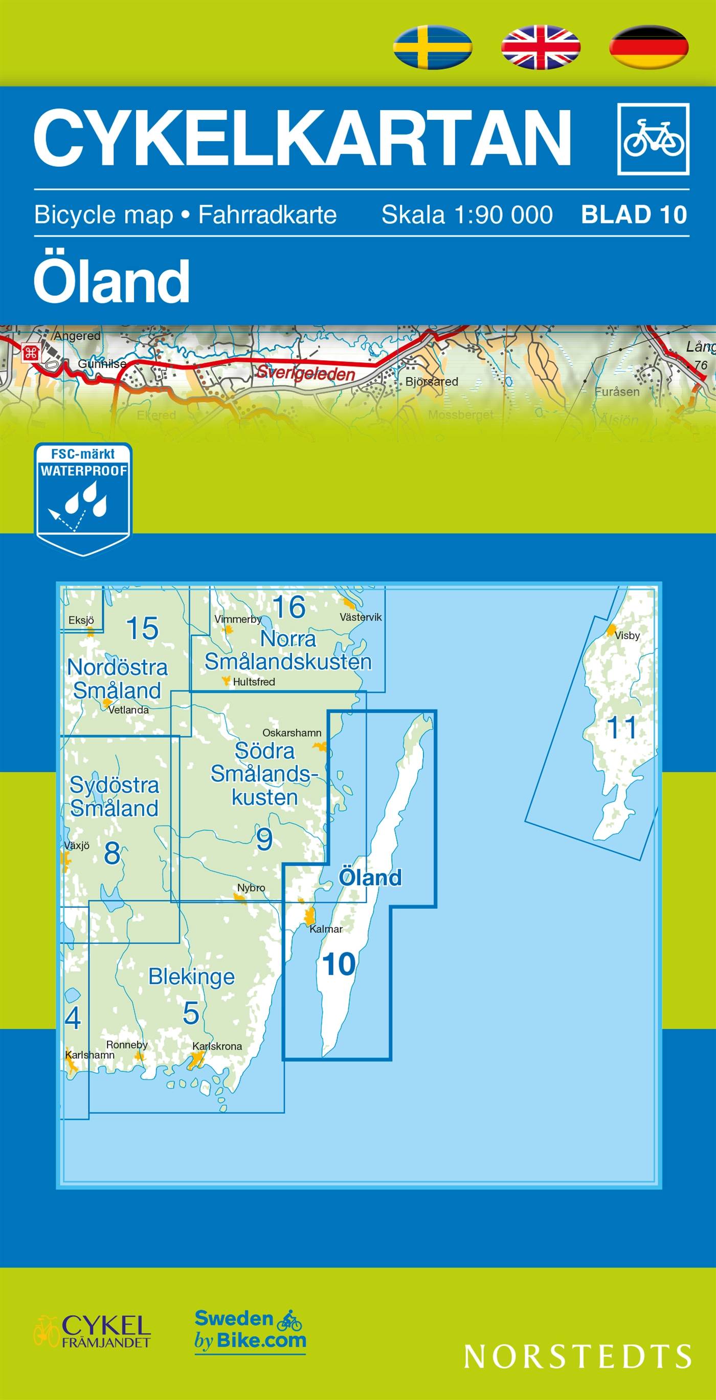 Cykelkartan Blad 10 Öland : 1:90000
