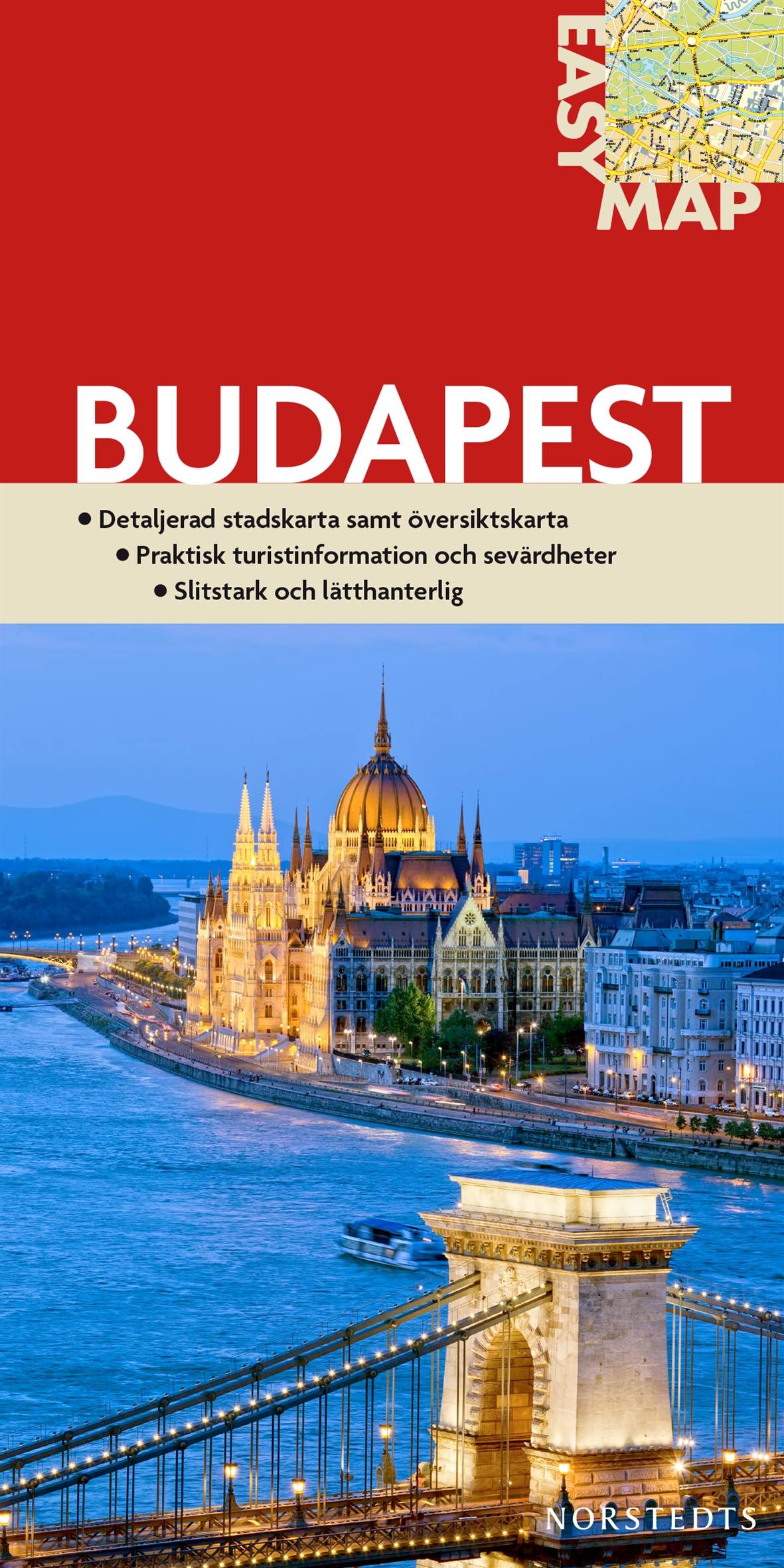 Budapest EasyMap stadskarta : 1:14500