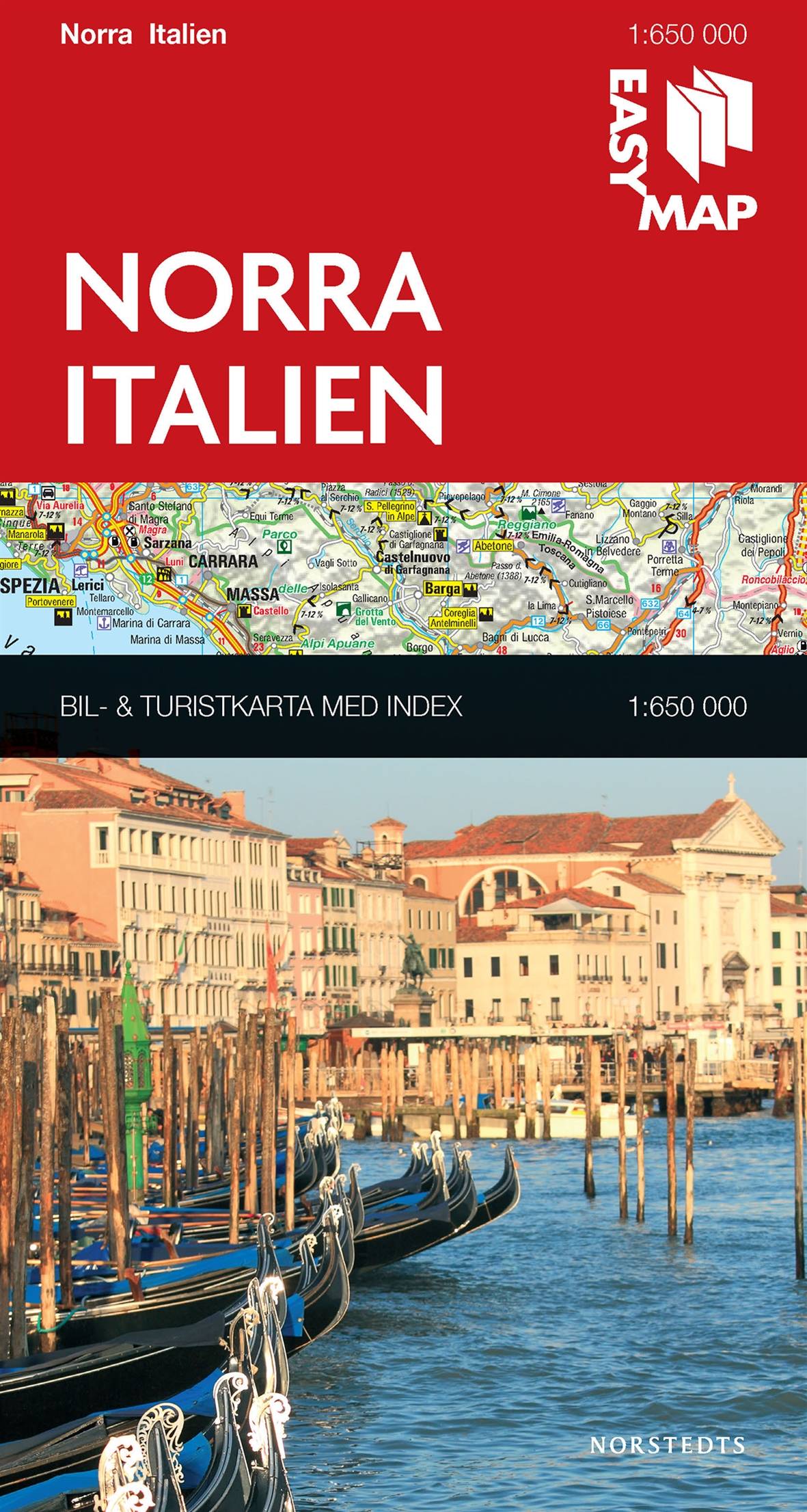 Norra Italien EasyMap : 1:650000