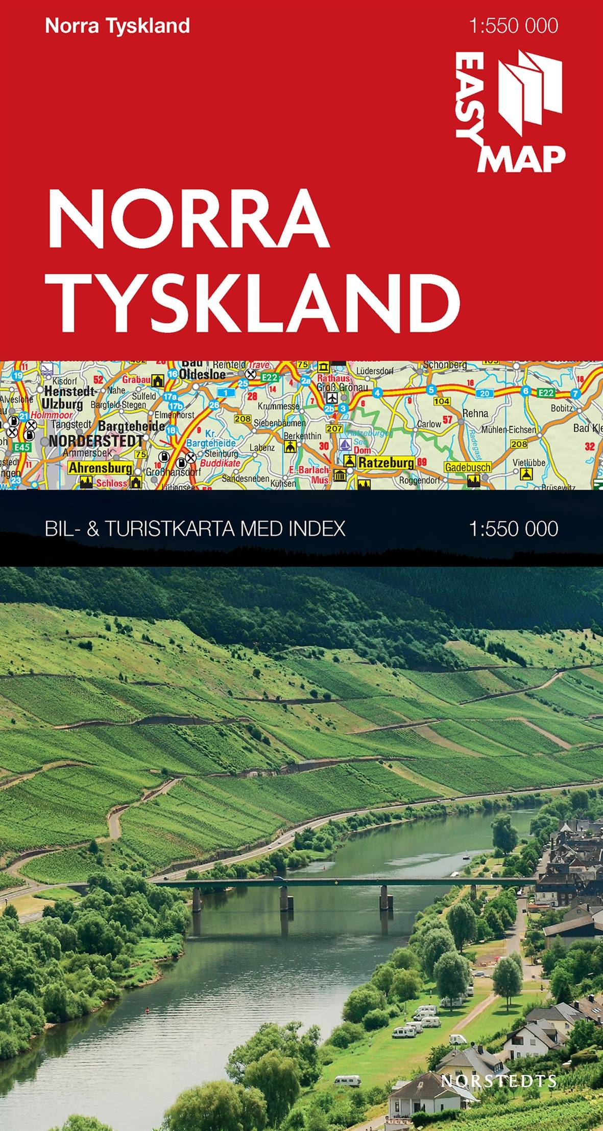 Norra Tyskland EasyMap : 1:550000