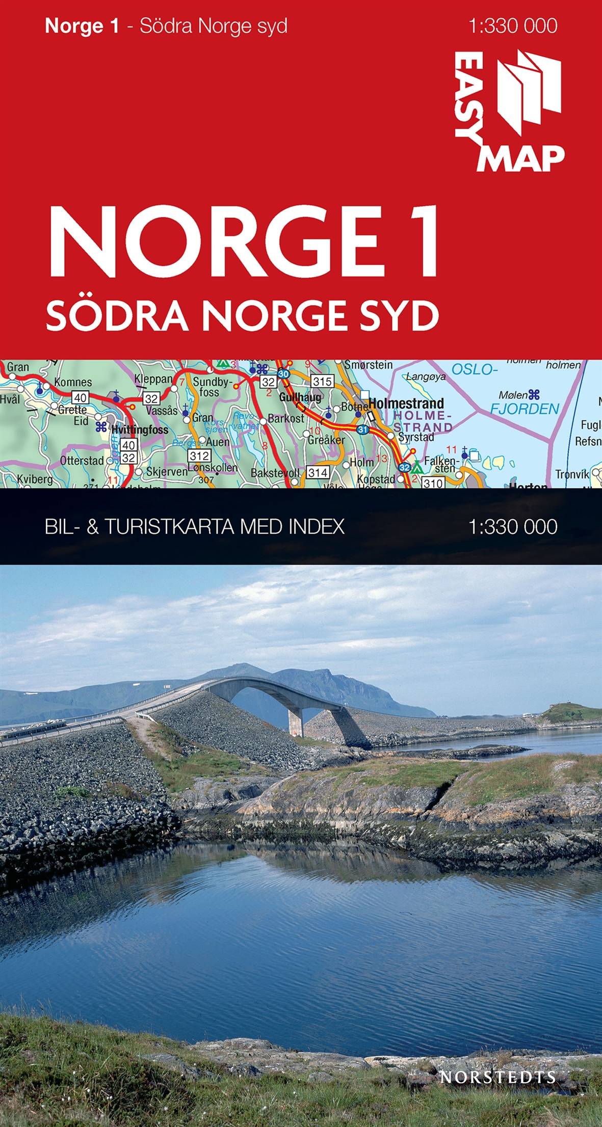Södra Norge syd EasyMap : 1:330000