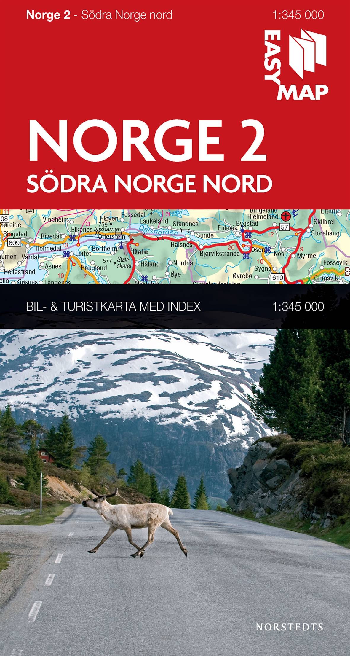 Södra Norge nord EasyMap : 1:345000
