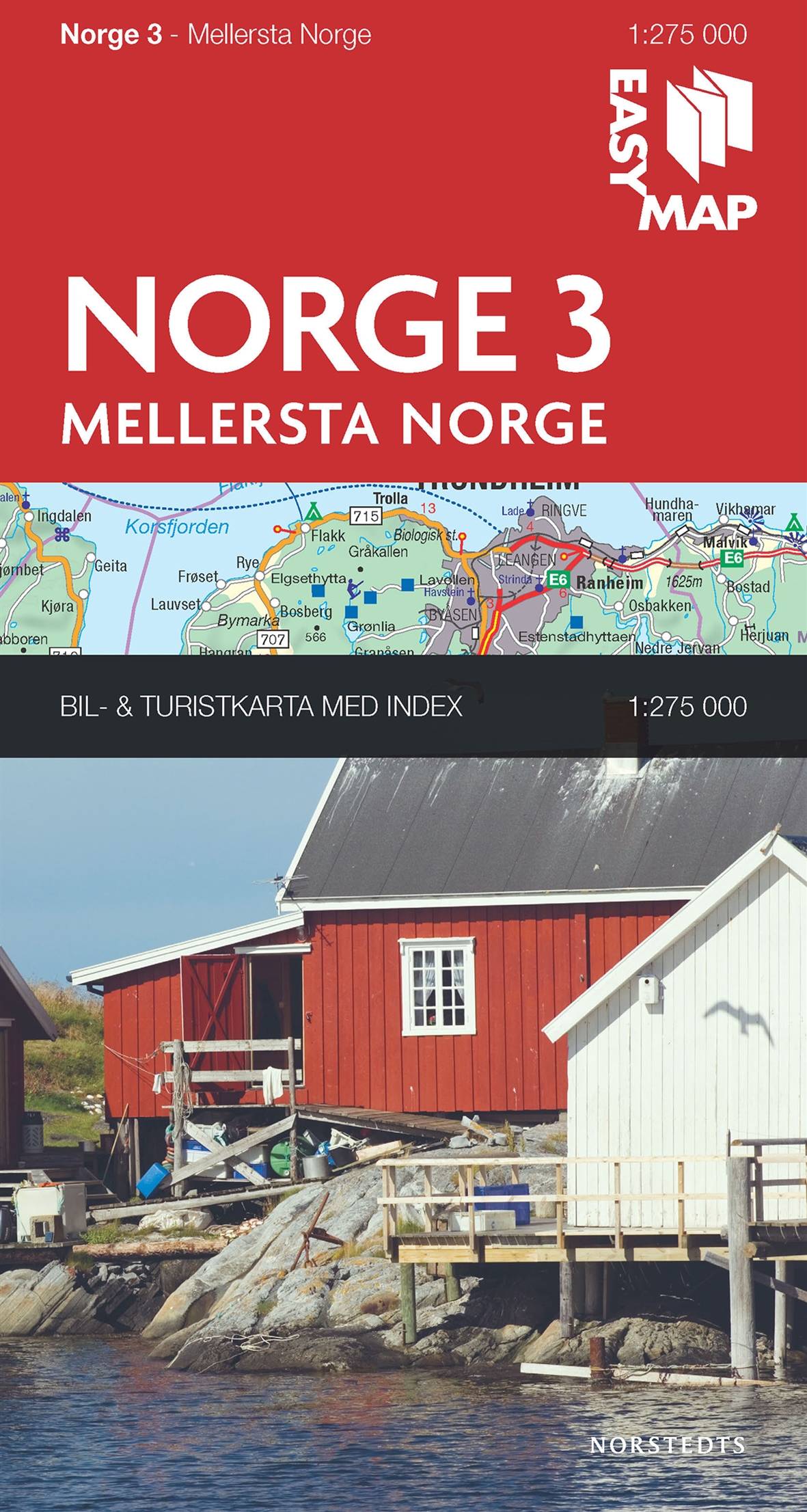 Mellersta Norge EasyMap : 1:275000