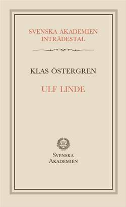 Ulf Linde : inträdestal i Svenska akademien