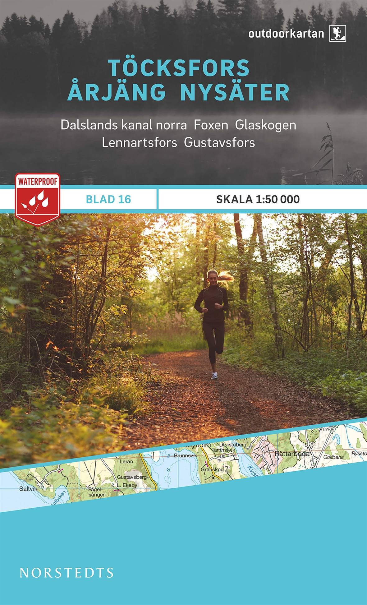 Outdoorkartan Töcksfors Årjäng Nysäter : Blad 16 skala 1:50000