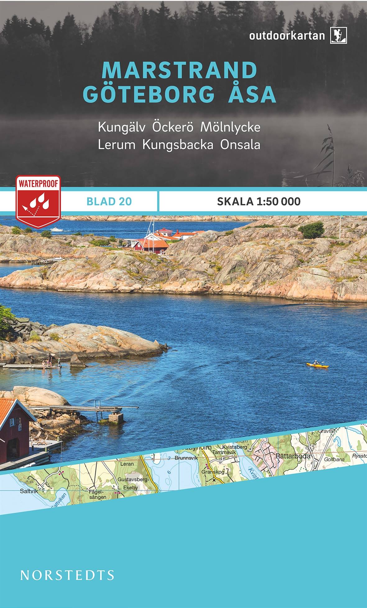 Outdoorkartan Marstrand Göteborg Åsa : Blad 20 skala 1:50000
