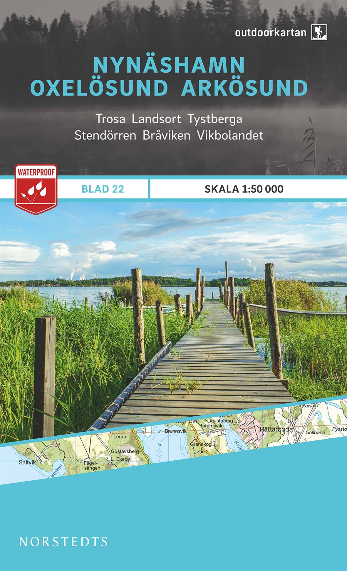 Outdoorkartan Nynäshamn Oxelösund Arkösund : Blad 22 skala 1:50000