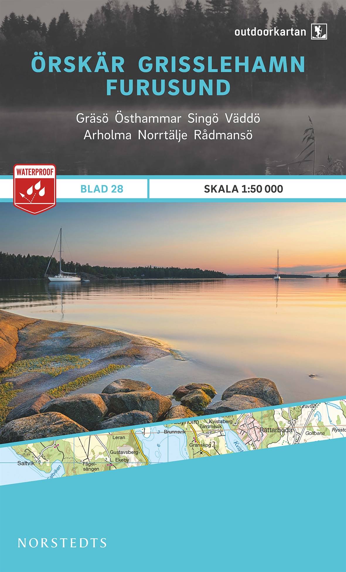 Outdoorkartan Örskär Grisslehamn Furusund : Blad 28 skala 1:50000