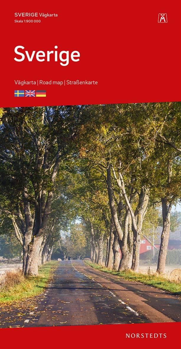 Sverige Vägkarta : Skala 1:900.000