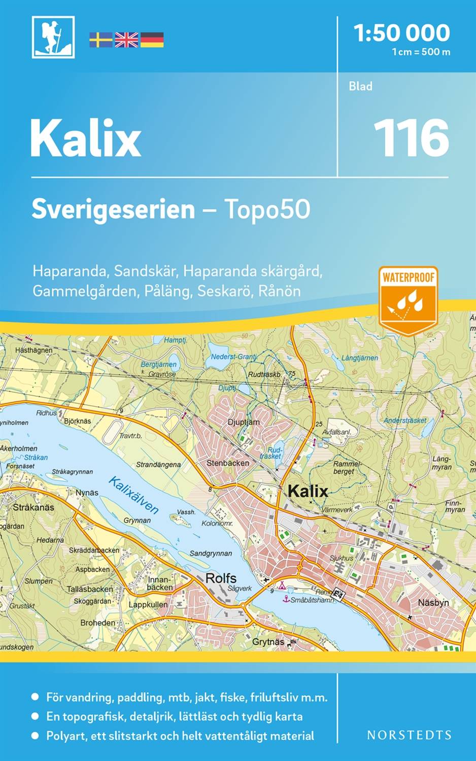 116 Kalix Sverigeserien Topo50 : Skala 1:50 000