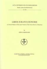 Liber iuratus Honorii A Critical Edition of the Latin Version of the Sworn Book of Honorius