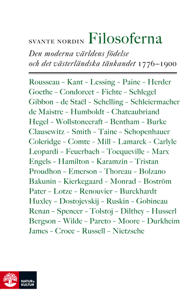 Filosoferna : den moderna världens födelse och det västerländska tänkandet 1776–1900