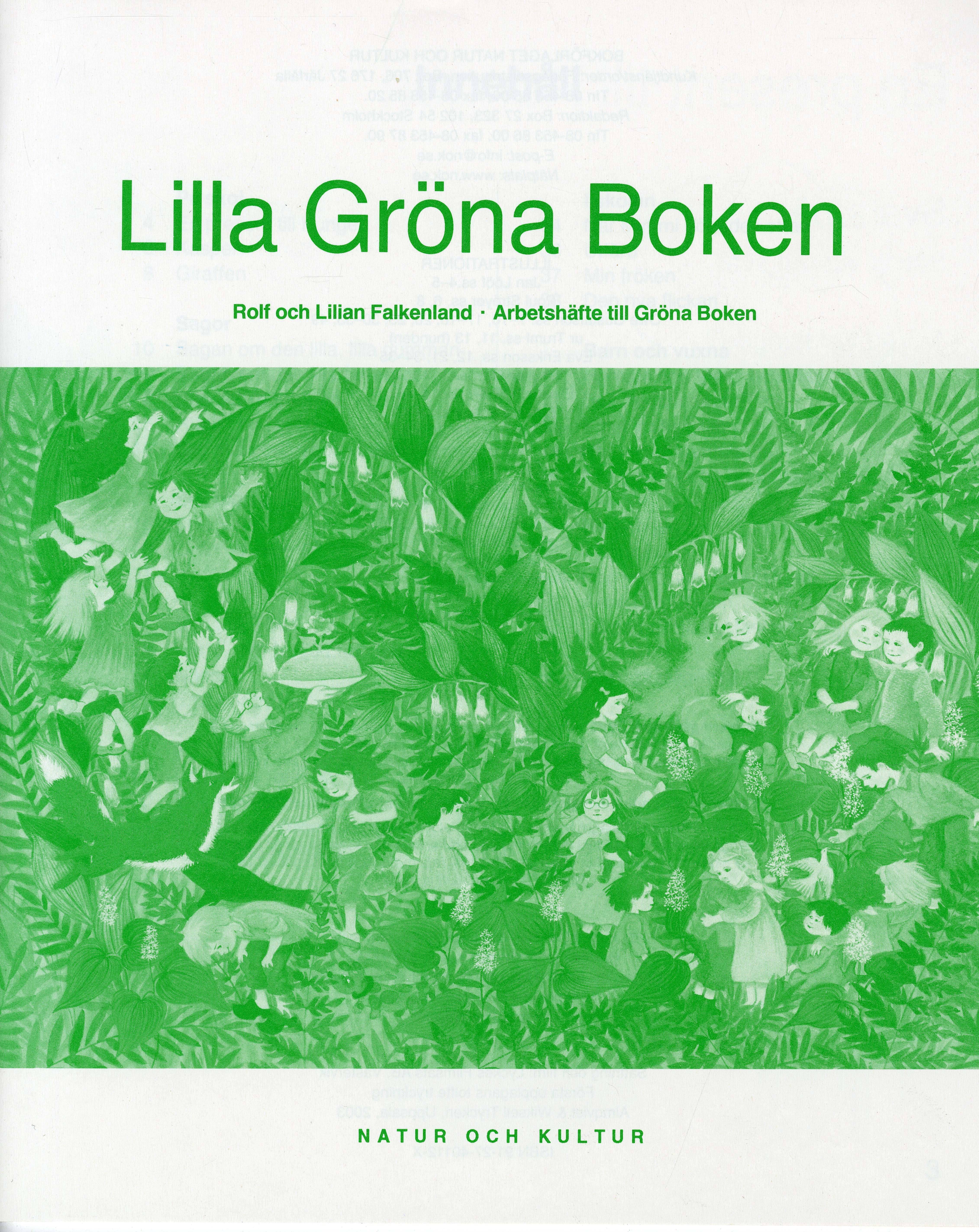 Gröna boken : läsebok i svenska 1. Lilla Gröna boken : arbetshäfte