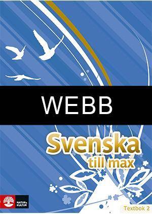 Svenska till max Webbstöd Textbok 2