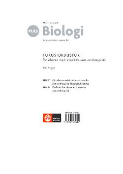 PULS Biologi 6-9 Tredje upplagan Materialbank: Fokus ordlistor (för elever