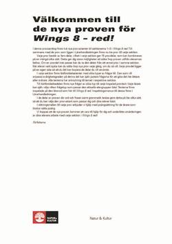 Wings 8 Red Ersättningsprov pdf