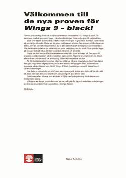 Wings 9 Black Ersättningsprov pdf