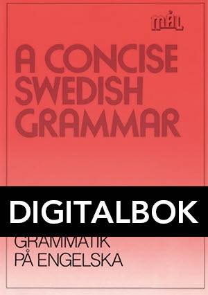 Mål Svensk grammatik på engelska Digital u ljud