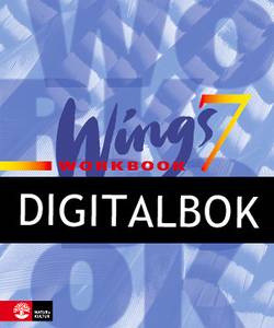 Wings åk 7 blue Workbook Digitalbok ljud