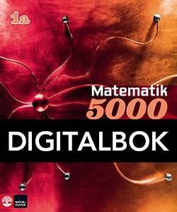 Matematik 5000 Kurs 1a Röd Lärobok Digital
