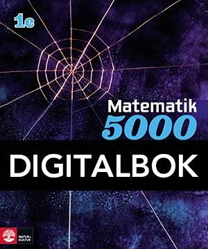 Matematik 5000 Kurs 1c Blå Lärobok Digital