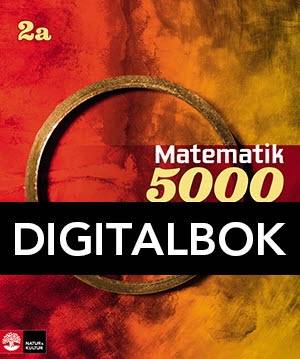 Matematik 5000 Kurs 2a Röd & Gul Lärobok Digital