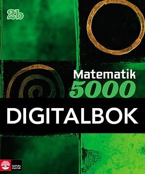 Matematik 5000 Kurs 2b Grön Lärobok Digital
