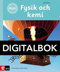 PULS Fysik och kemi 4-6 Grundbok Digital, tredje upplagan