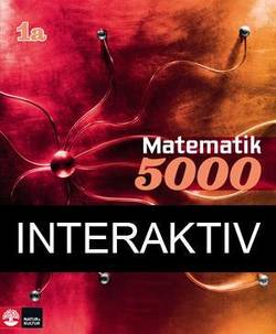 Matematik 5000 Kurs 1a Röd Lärobok Bas Interaktiv