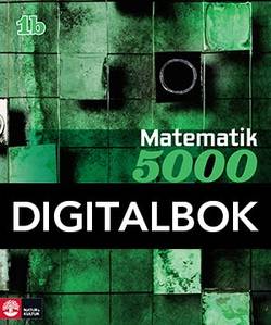 Matematik 5000 Kurs 1b Grön Lärobok Digital