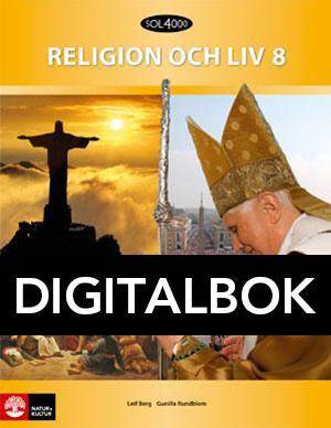 SOL 4000 Religion och liv 8 Elevbok Digital