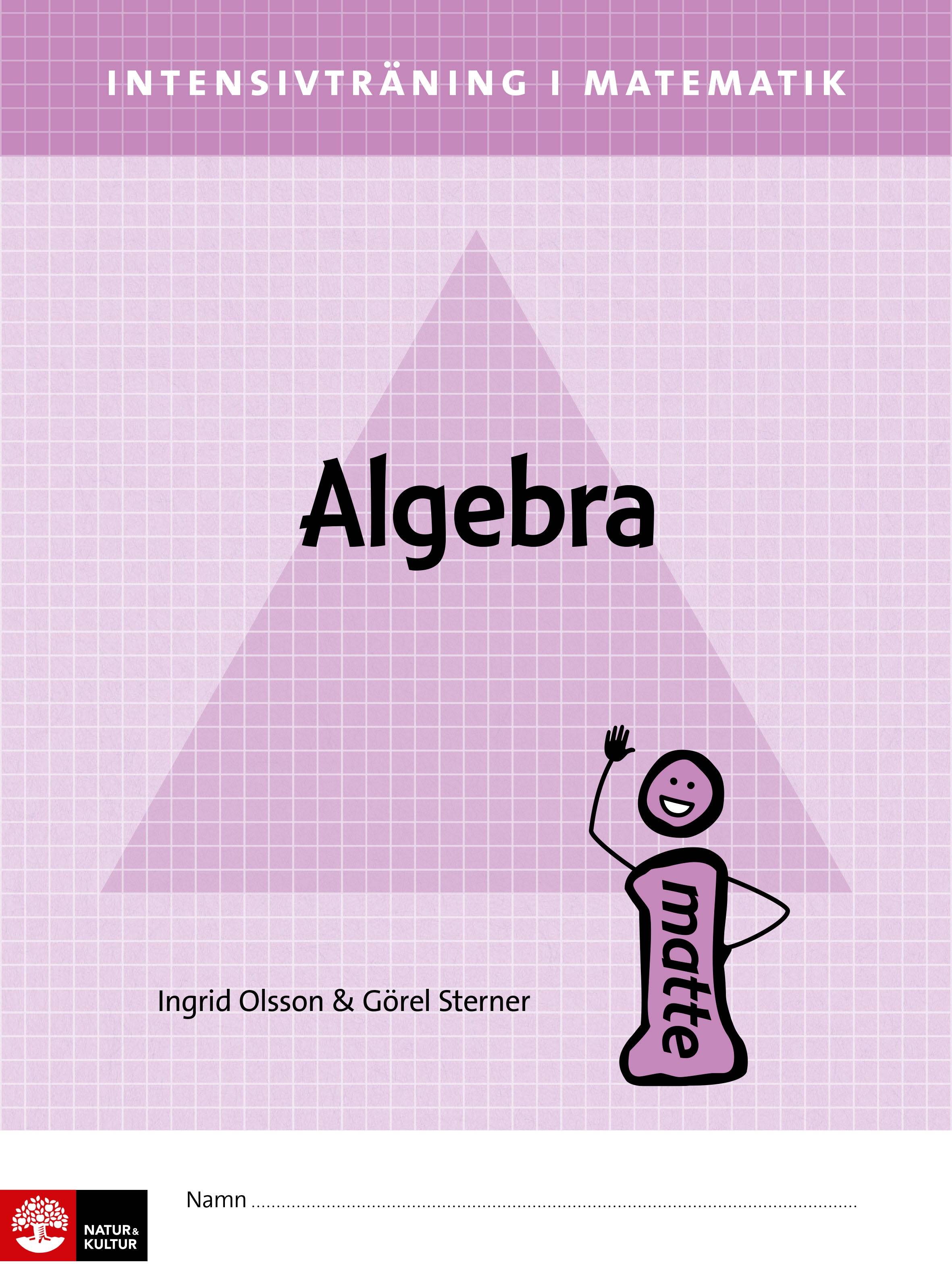 Intensivträning ma åk 4-6 Algebra Elevhäfte