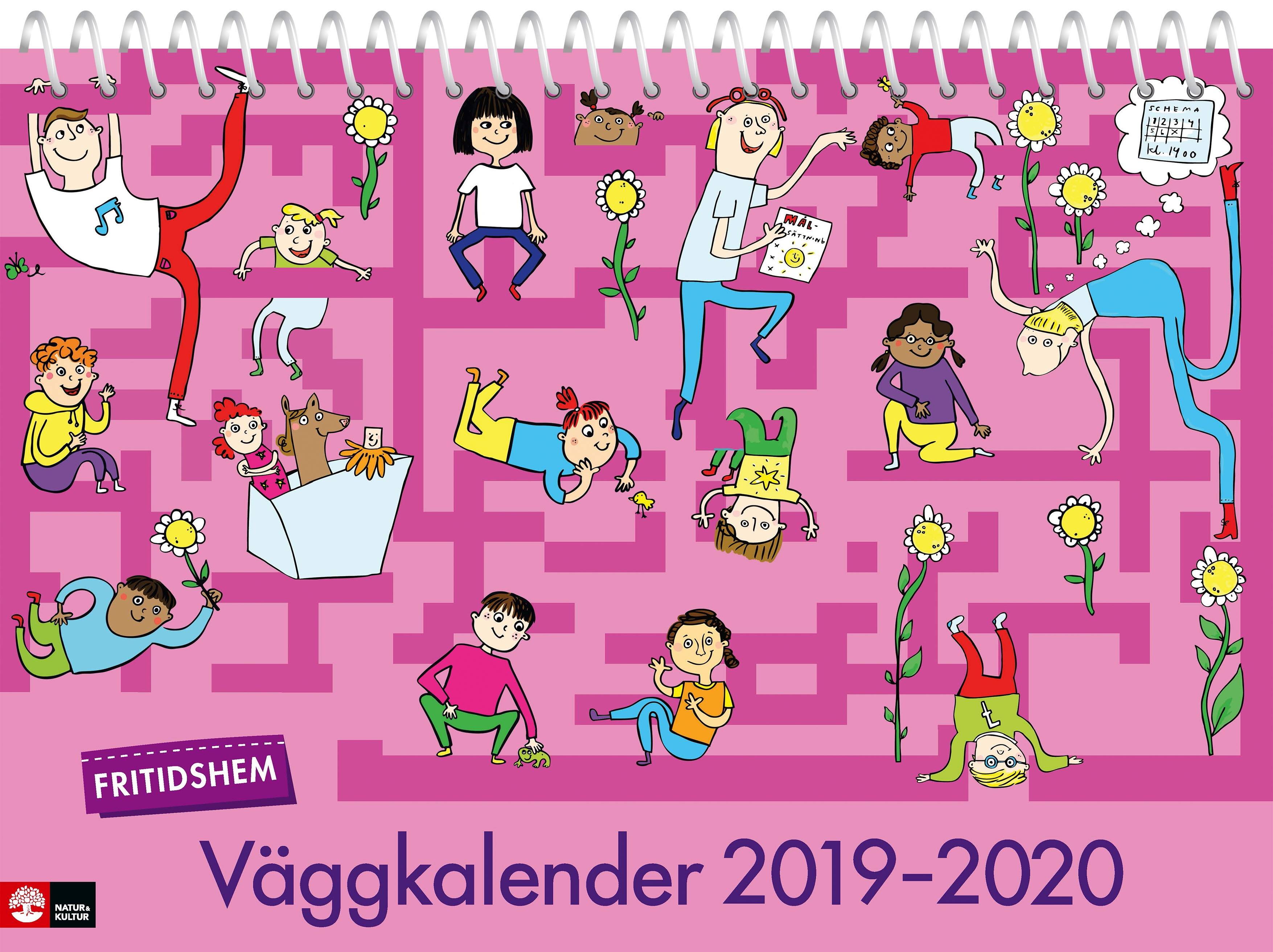 Fritidshem Väggkalender 2019-2020