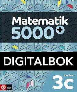 Matematik 5000+ Kurs 3c Basåret Lärobok Digital