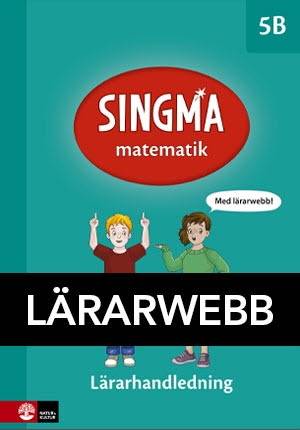 Singma matematik 5B Lärarwebb 12 mån