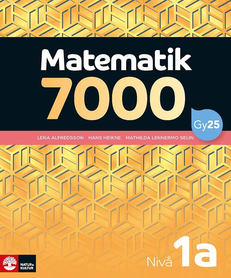 Matematik 7000 nivå 1a Gul