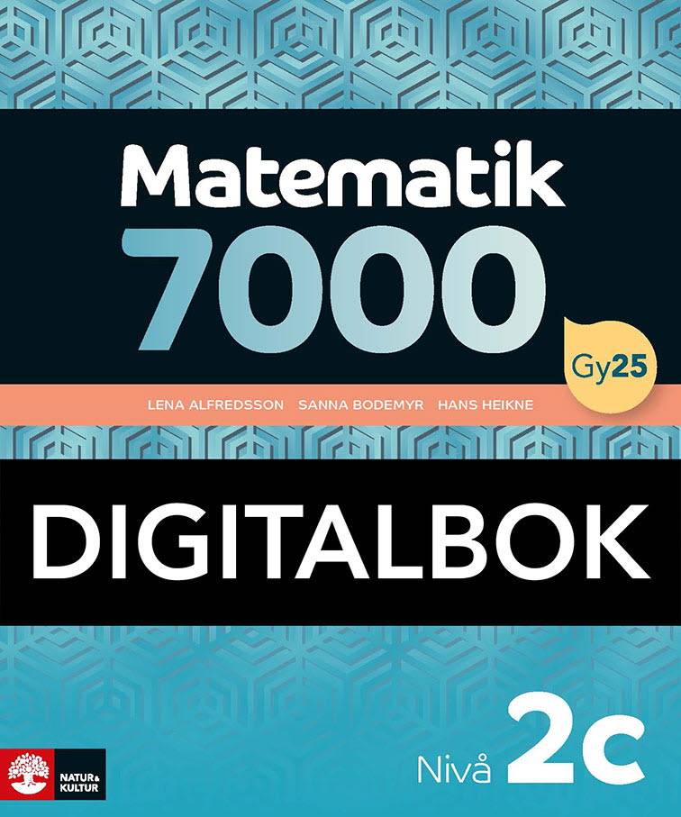 Matematik 7000 nivå 2c Digitalbok