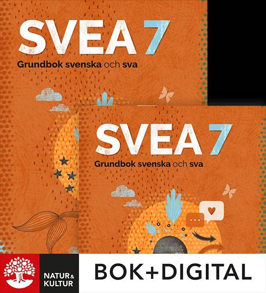 SVEA 7 Grundbok svenska och sva Paket Bok+Digital