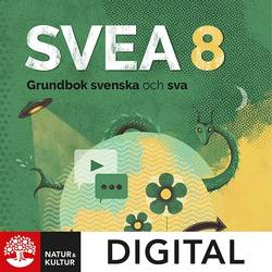 SVEA 8 Grundbok svenska och sva Digital