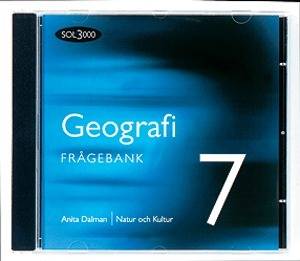 SOL 3000 Geografi 7 Frågebank, cd-rom (två-pack), lärarlicens
