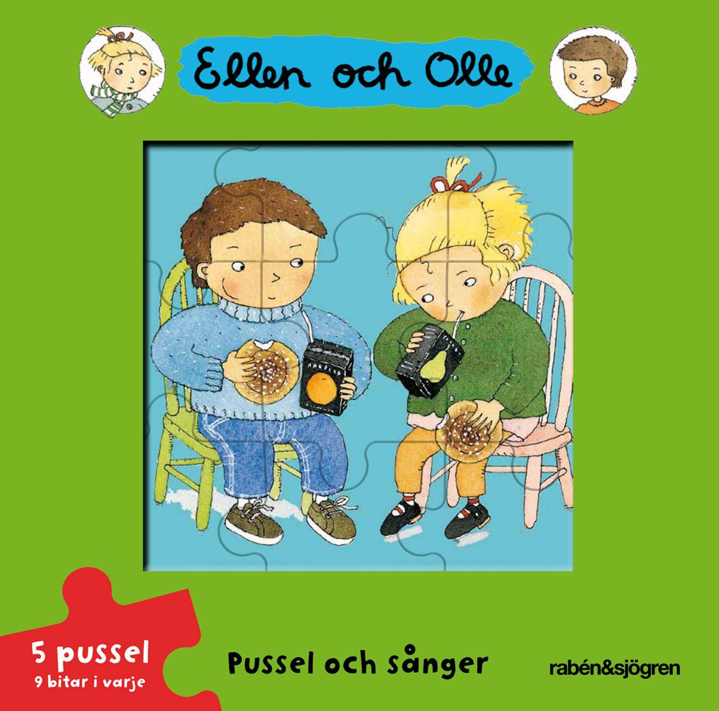 Ellen och Olle - Pussel och sånger - Pusselbok