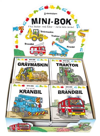 Mini-bok - Traktor, grävmaskin, kranbil, brandbil