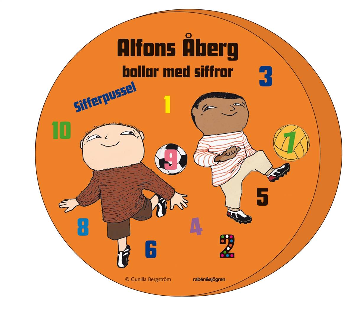 Alfons Åberg bollar med siffror - Sifferpussel
