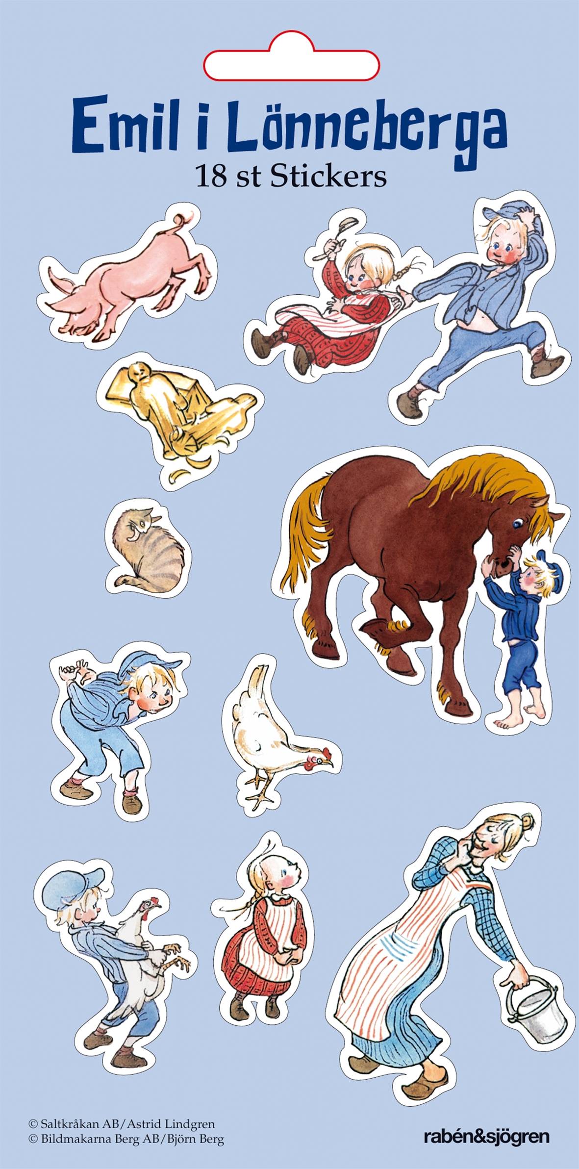 Emil i Lönneberga - Stickers : 18 stickers