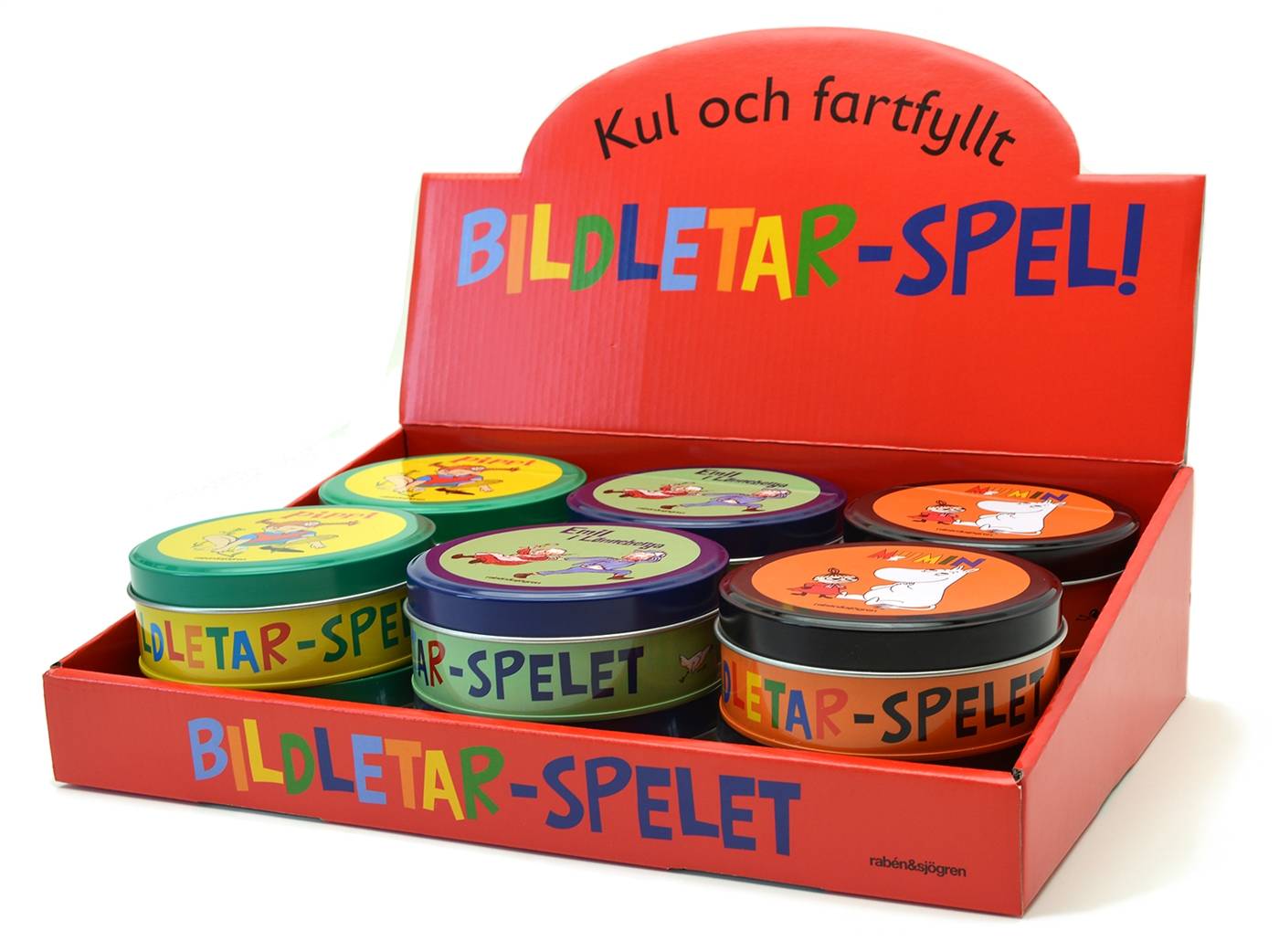 Bildletar-spelet diskdisplay