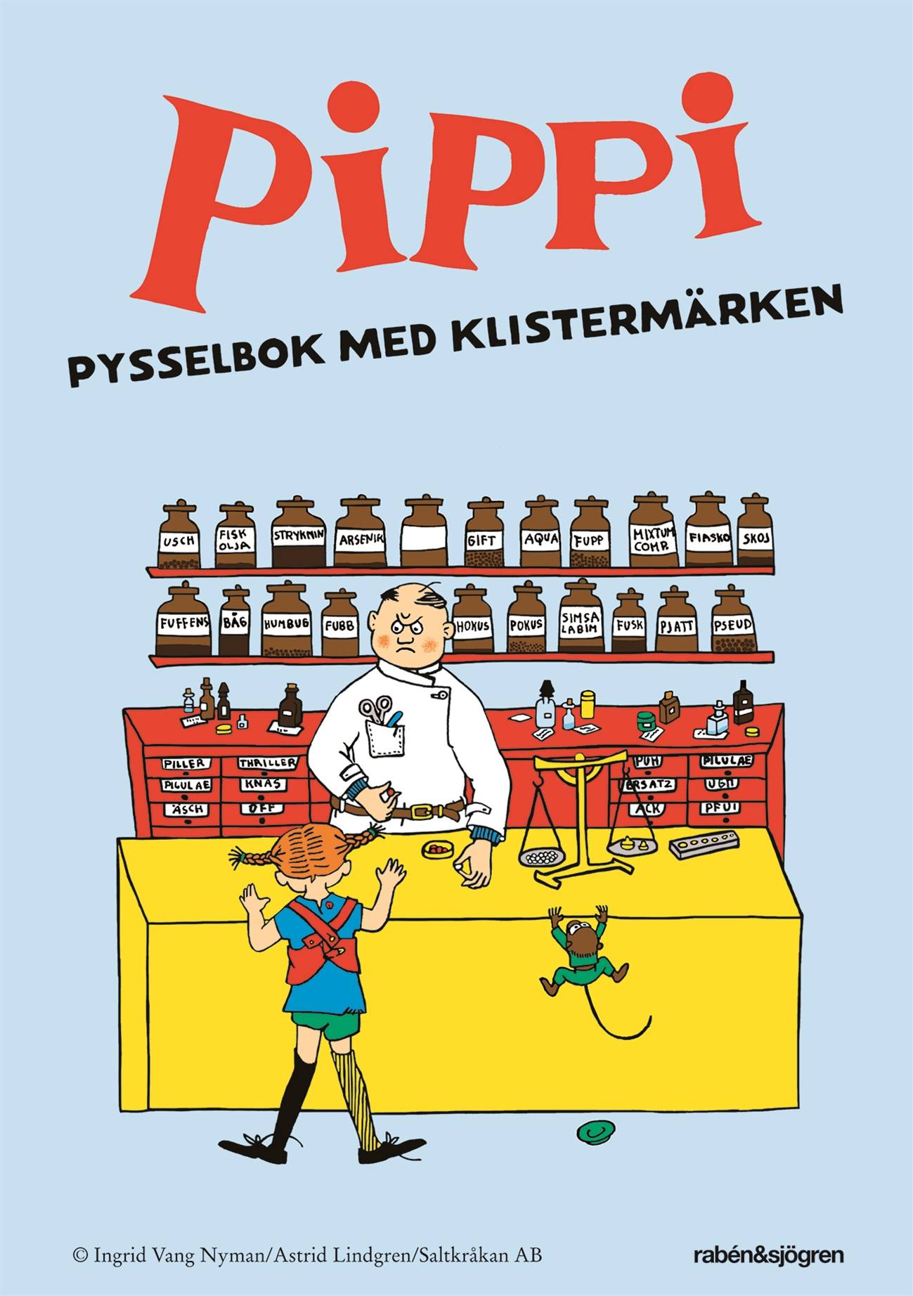 Pippi pysselbok med klistermärken