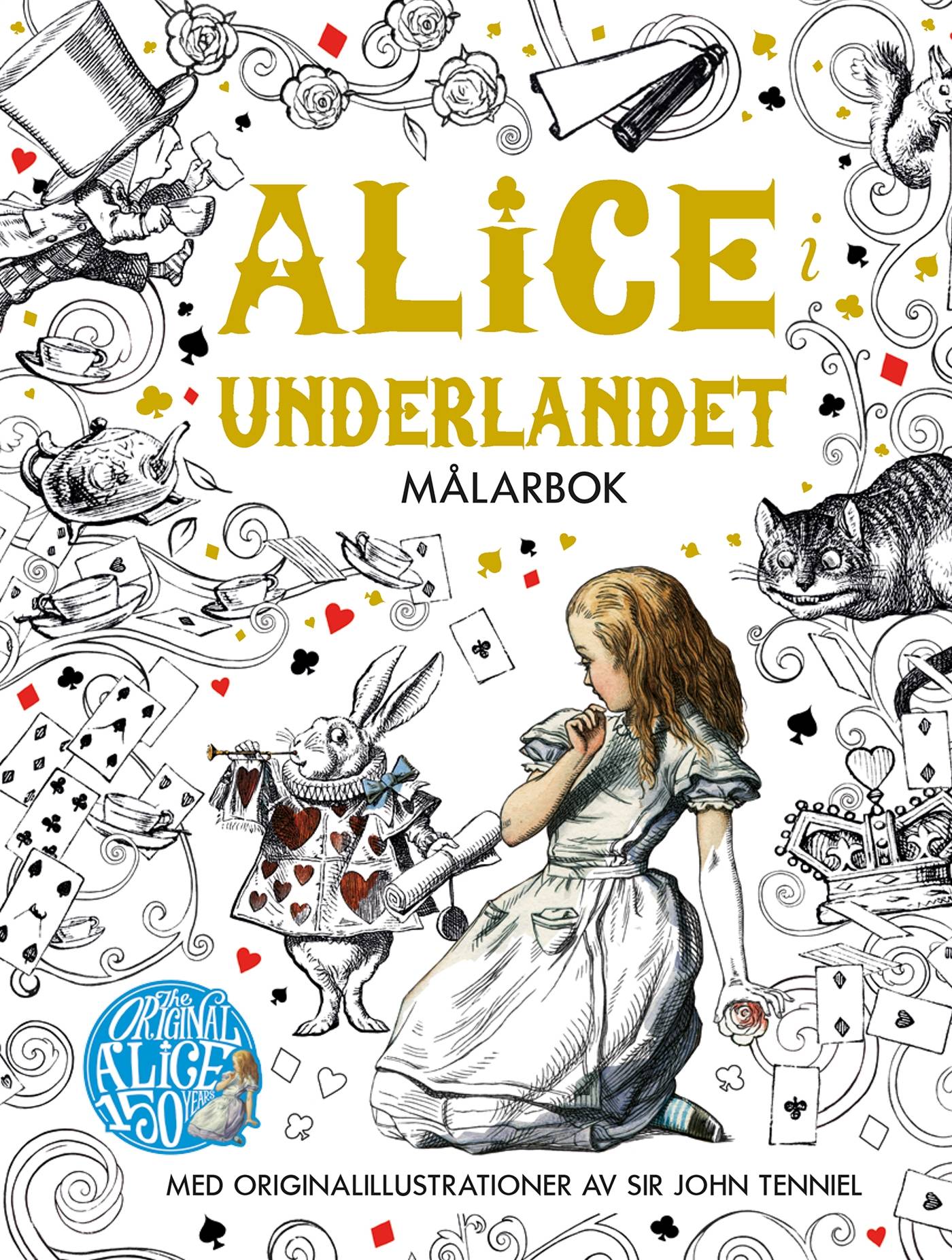 Alice i Underlandet Målarbok